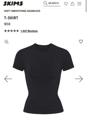 Skims Soft Smoothing Seamless Tee